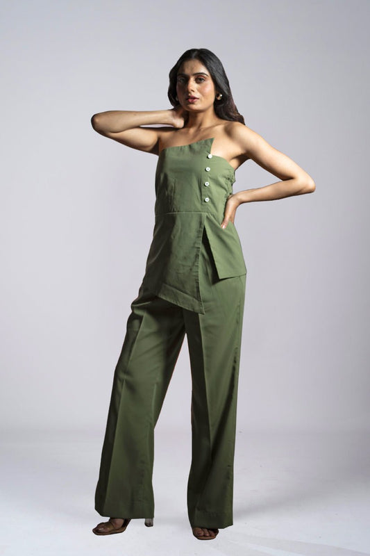 Asymmetrical Co - Ord Set - Vibes and Petals