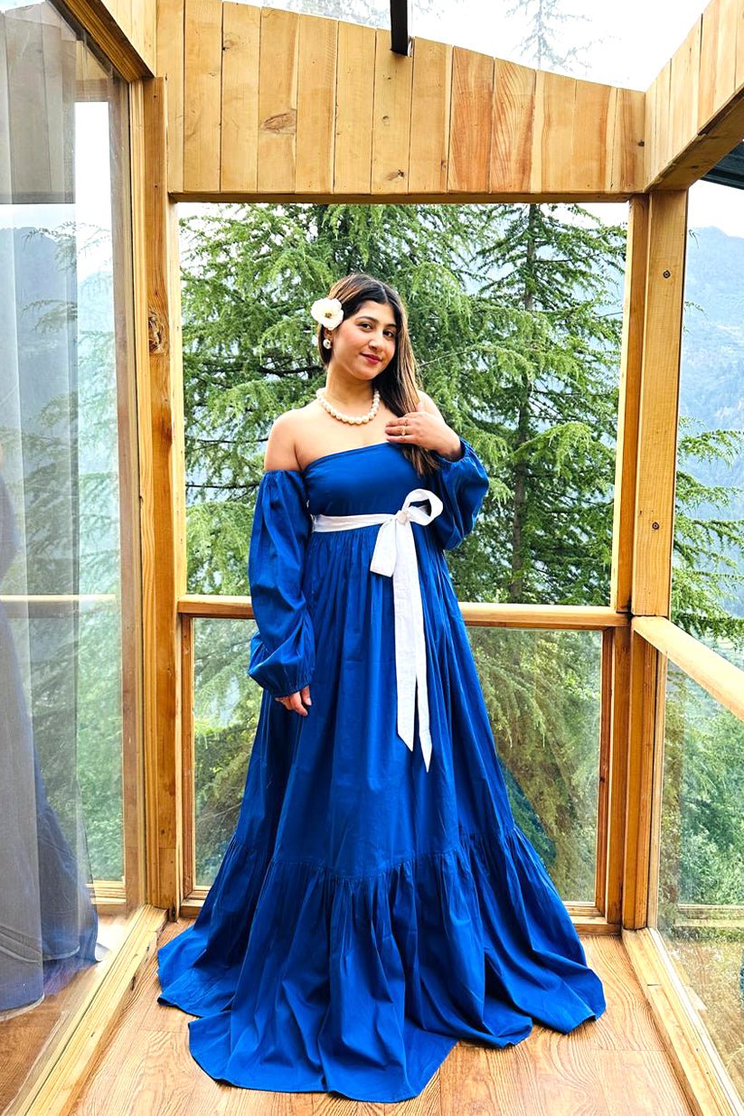 Bluebell Off - Shoulder Gown - Vibes and Petals