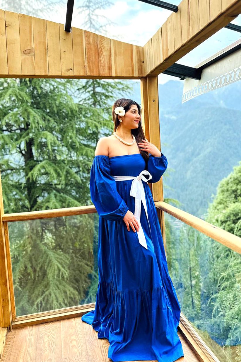 Bluebell Off - Shoulder Gown - Vibes and Petals