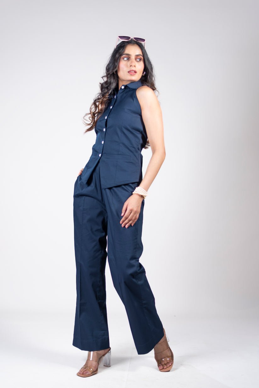 Boss Blue Co - ord Set - Vibes and Petals