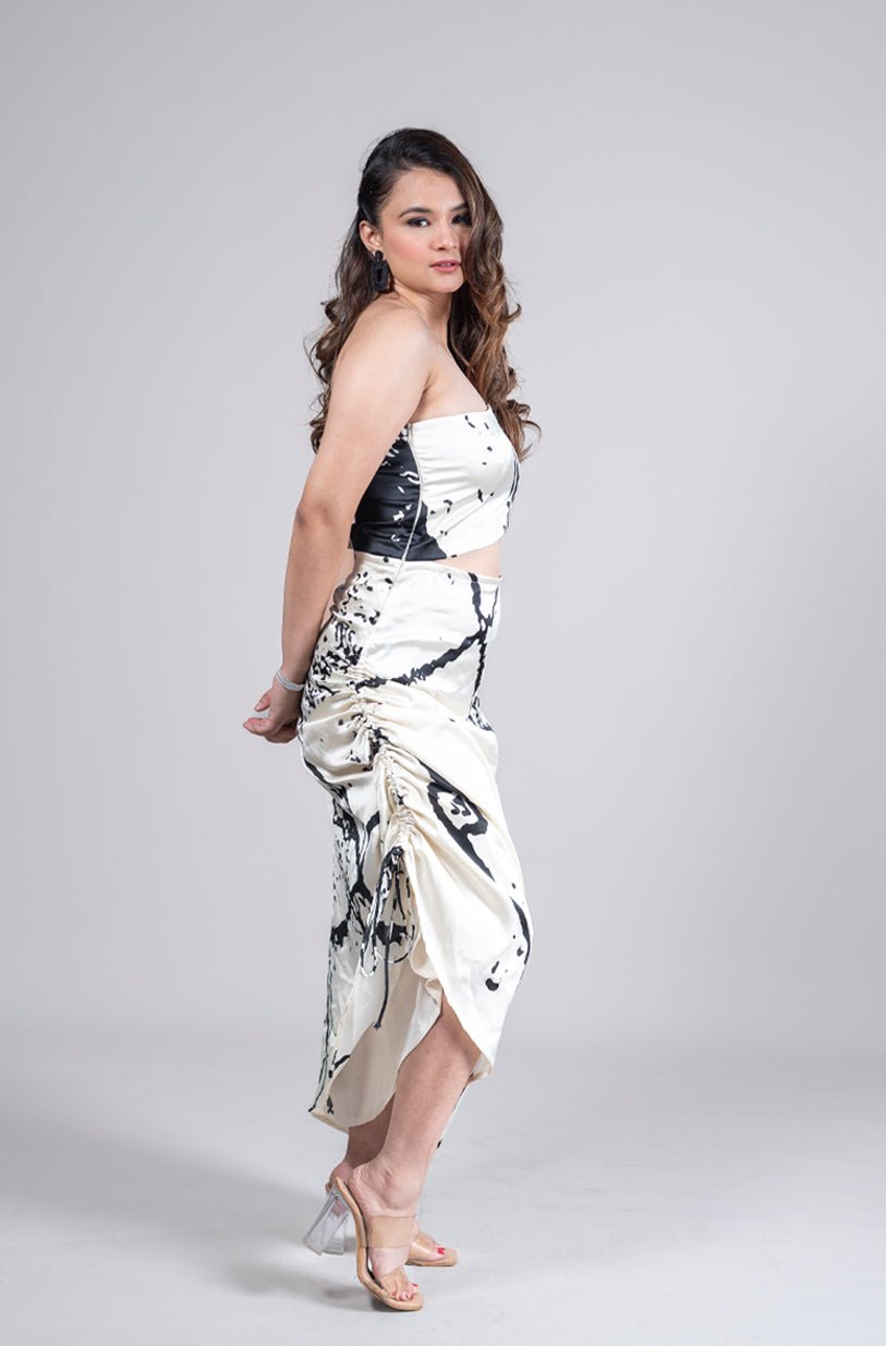 Ink And Ivory Dress - Vibes and Petals