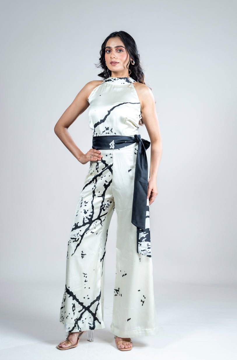 Ink And Ivory Jumpsuit - Vibes and Petals