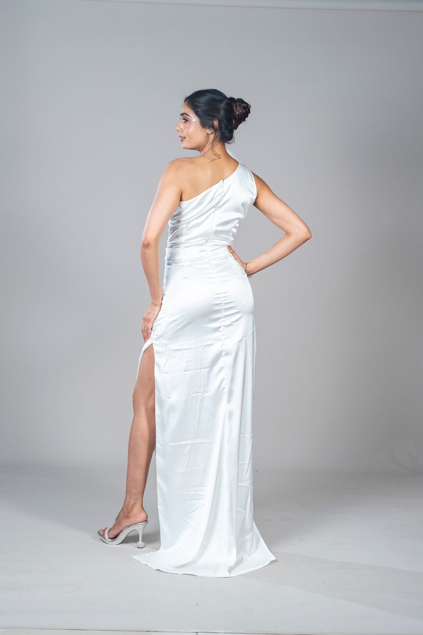 One Shoulder Cocktail Dress - Vibes and Petals