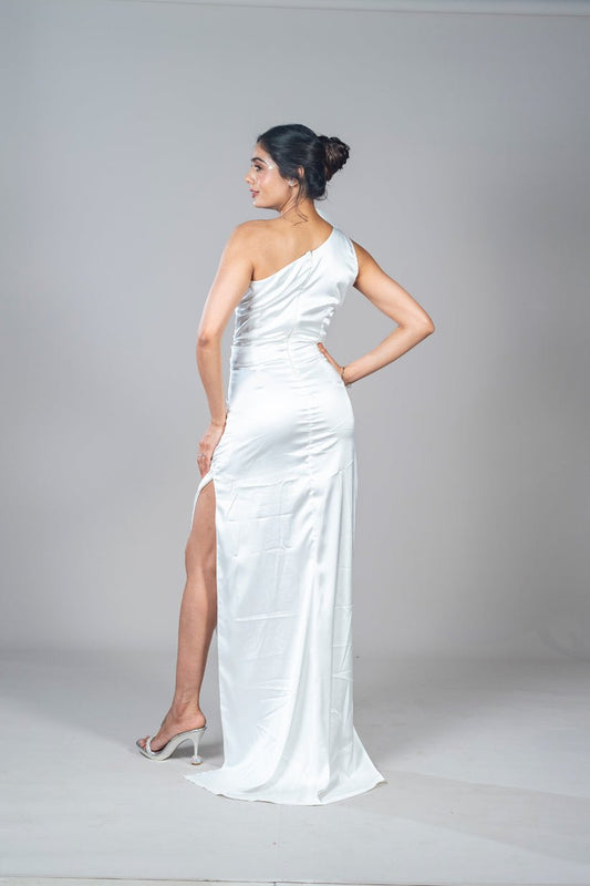 One Shoulder Cocktail Dress - Vibes and Petals