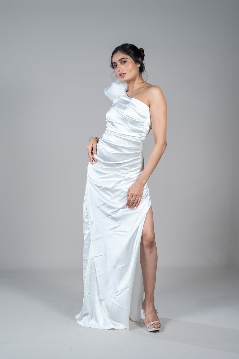 One Shoulder Cocktail Dress - Vibes and Petals