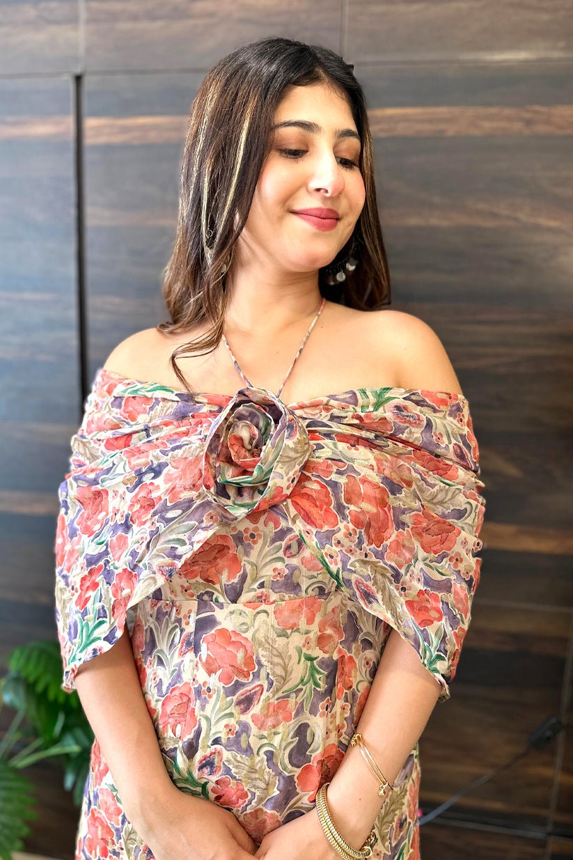 Printed Indo western Co - Ord - Vibes and Petals