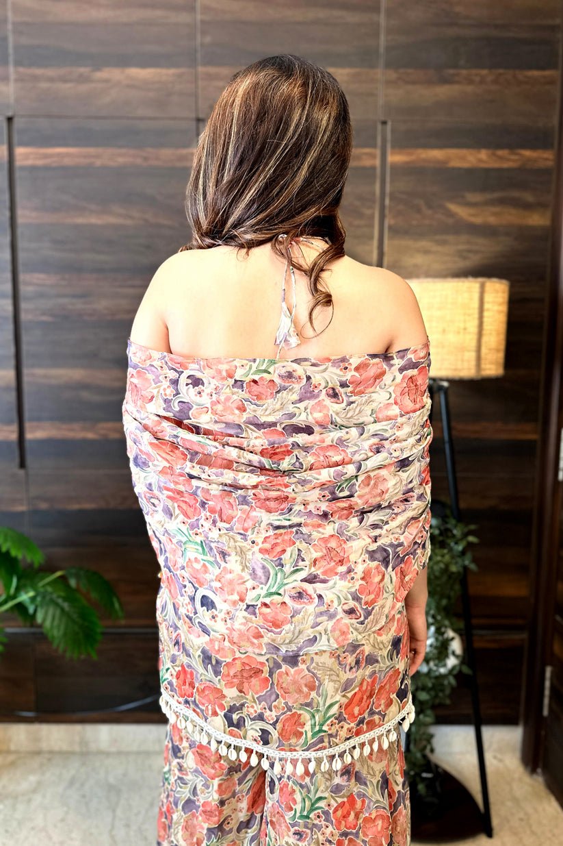 Printed Indo western Co - Ord - Vibes and Petals