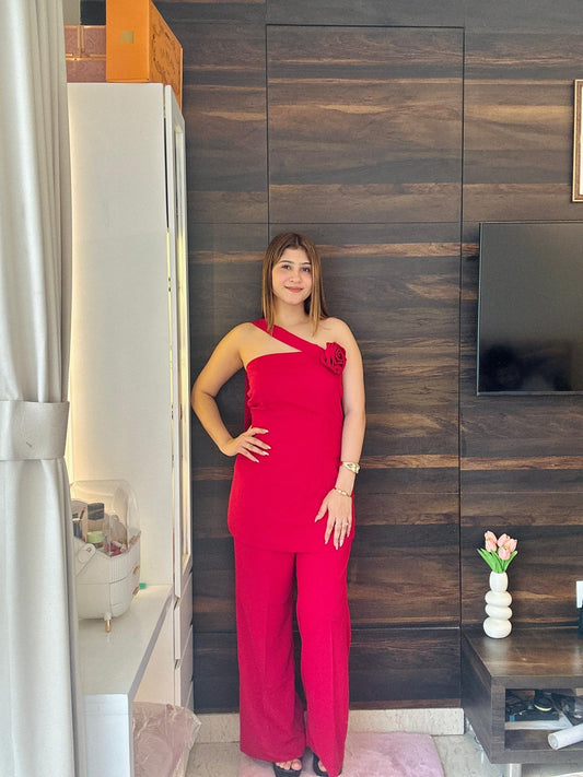 Scarlet Rose Co - ord Set Fabric: - Vibes and Petals