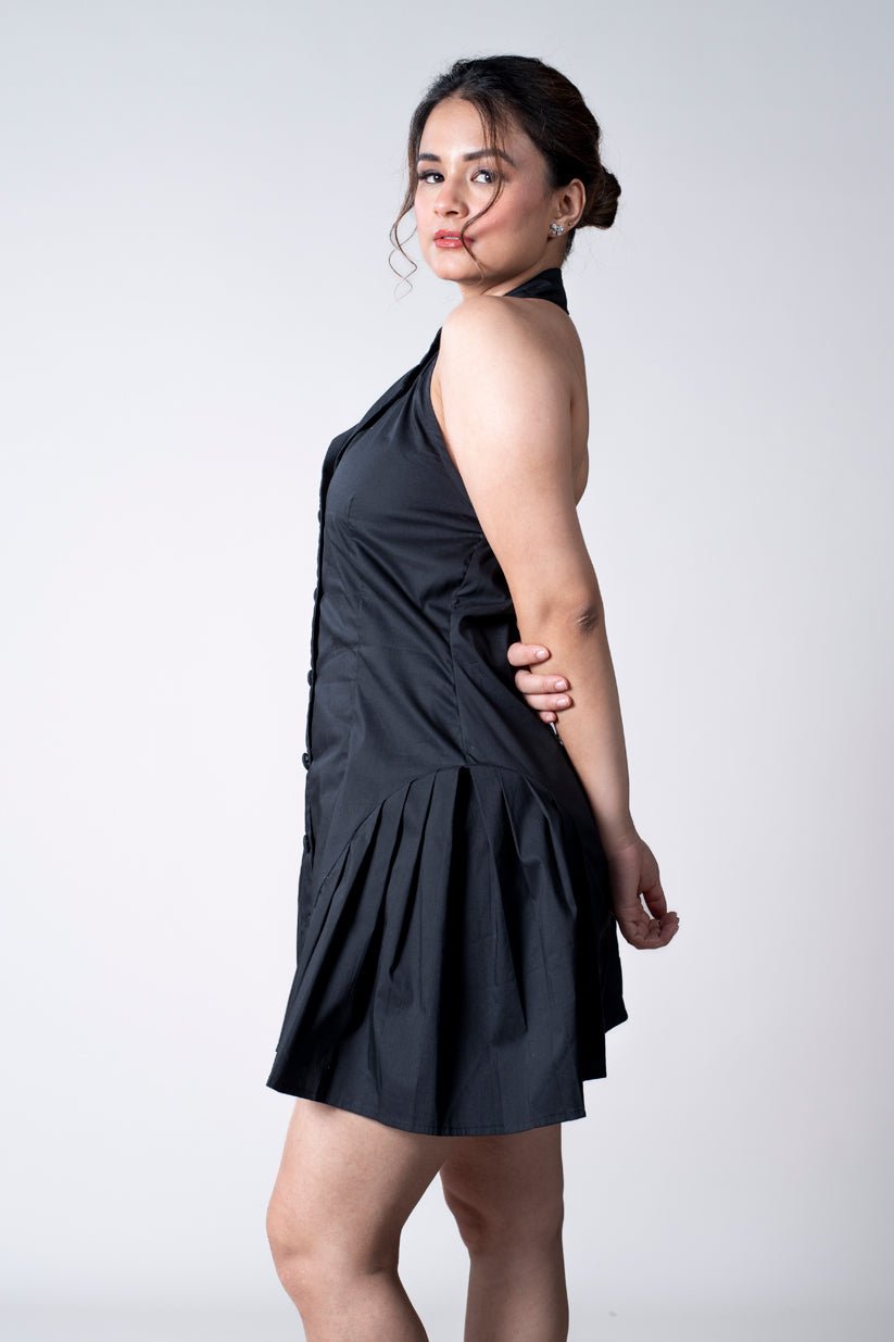 Shirt Collar Mini Dress - Vibes and Petals