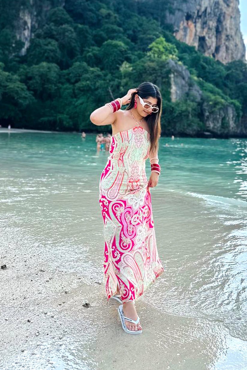 Slim - Fit Straight Cut Maxi - Vibes and Petals