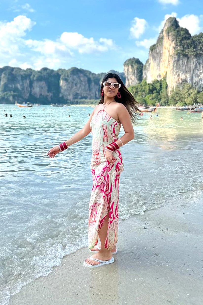 Slim - Fit Straight Cut Maxi - Vibes and Petals