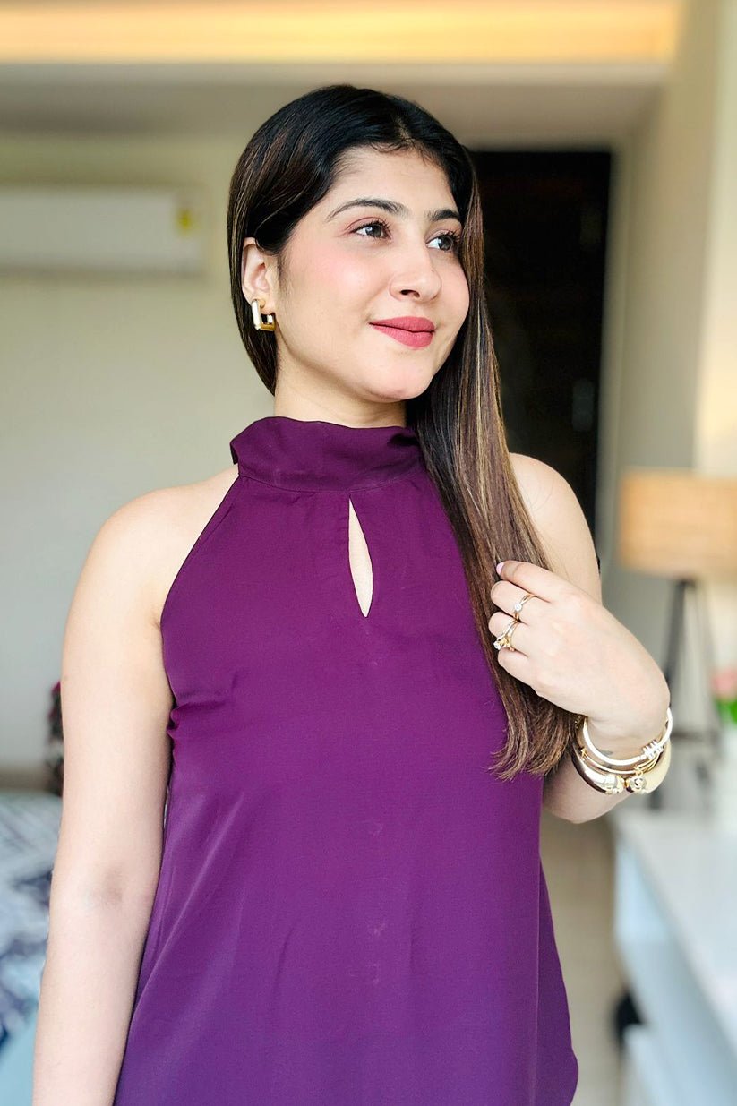 Wine Co - ord Set - Vibes and Petals