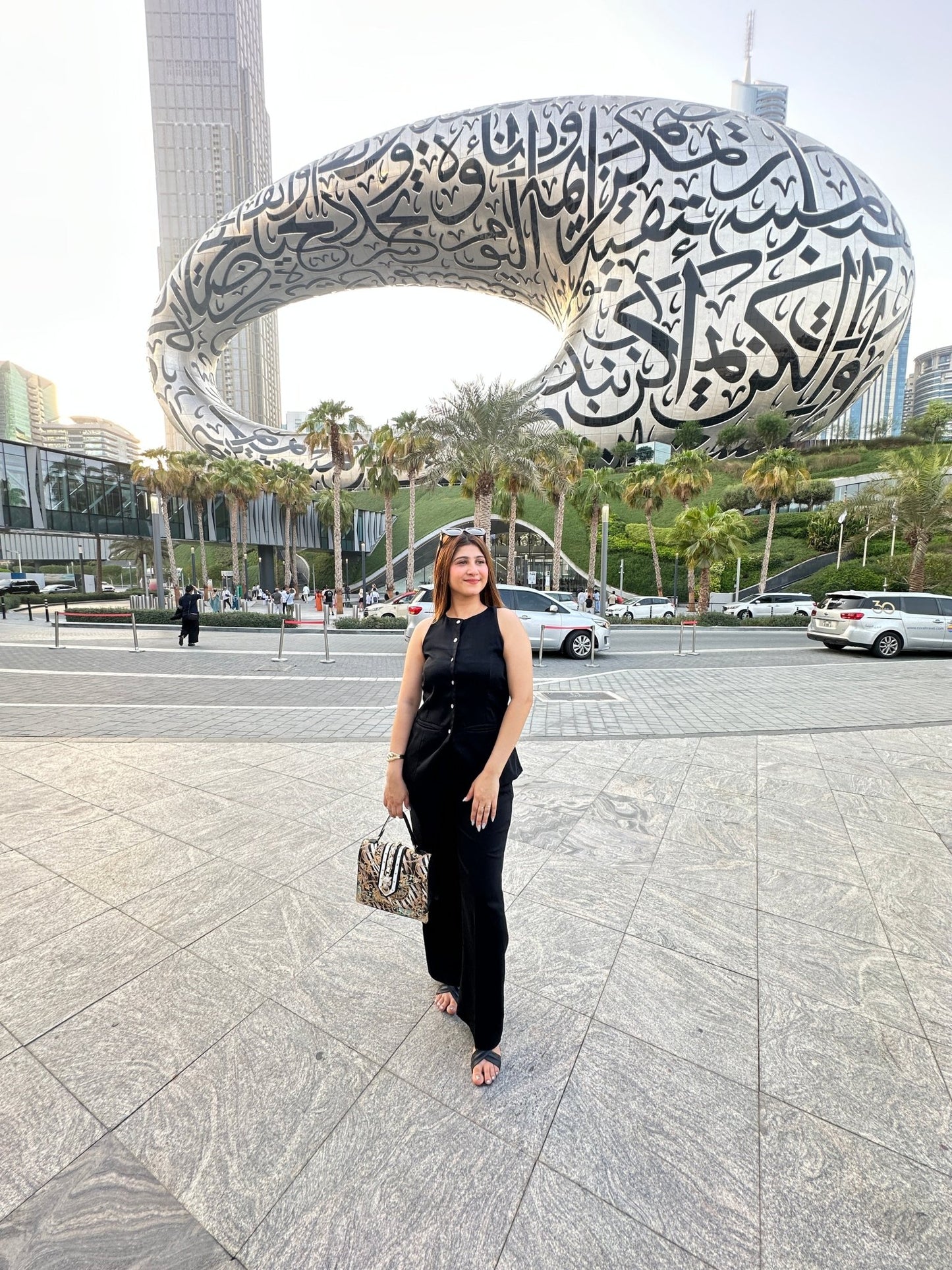 Women's Sleeveless Black Button - Down Power Suit – Elegant Wide - Leg Pants Set - Vibes and Petals