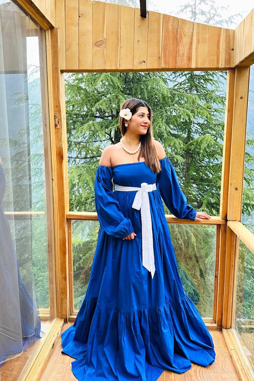 Bluebell Off - Shoulder Gown - Vibes and Petals