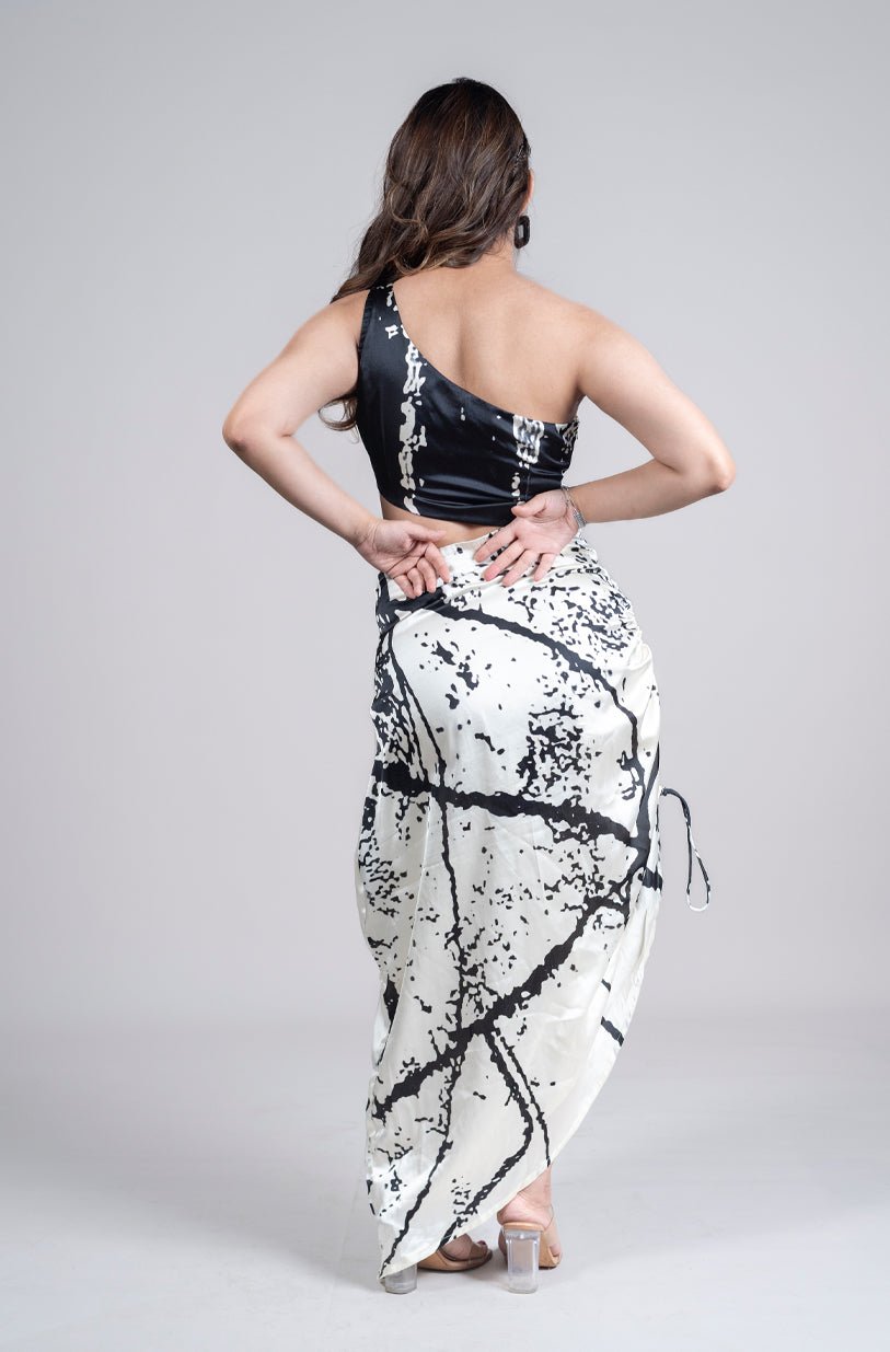 Ink And Ivory Dress - Vibes and Petals