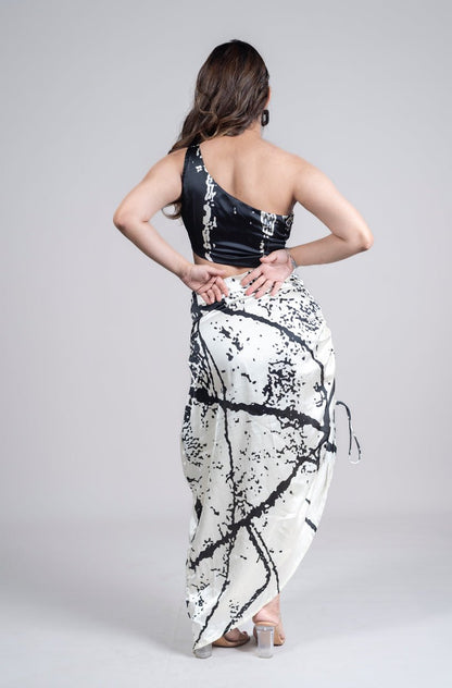 Ink And Ivory Dress - Vibes and Petals
