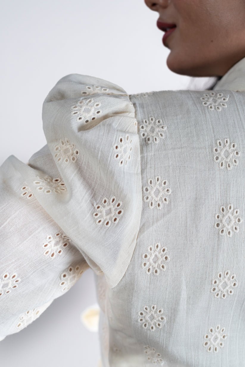 Ivory Breeze Midi With Belt - Vibes and Petals