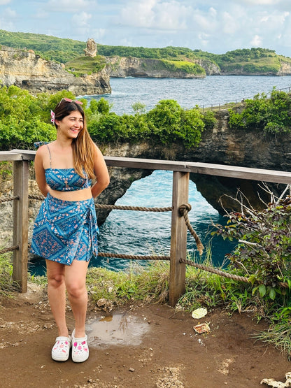 Printed Skort & Top Co - ord Set - Vibes and Petals