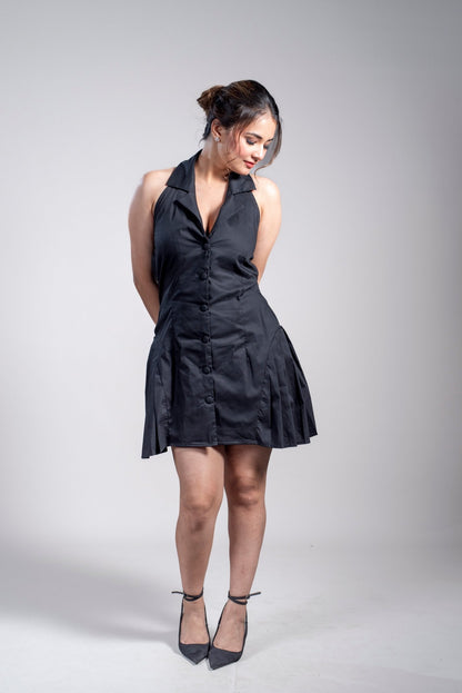 Shirt Collar Mini Dress - Vibes and Petals
