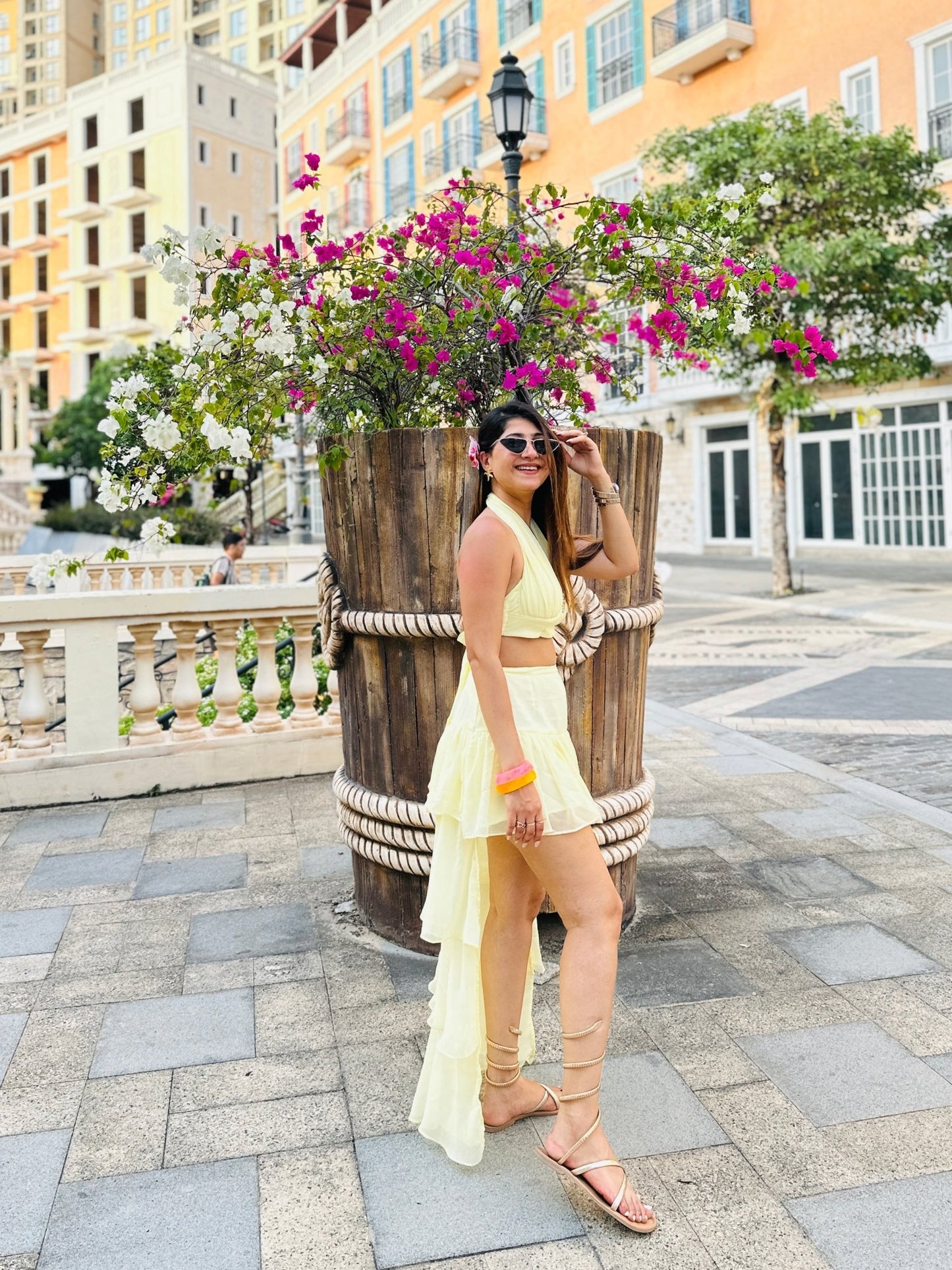 The Lemon Yellow High - Low Set - Vibes and Petals
